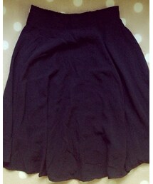 no brand | 黒のミディアム丈スカート(スカート)