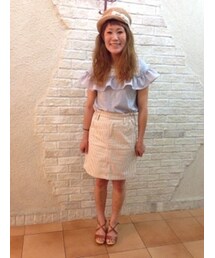 Crisp | フリルTシャツ(Tシャツ/カットソー)