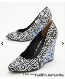 SLY | SLY × keith haring wedge pumps(パンプス)