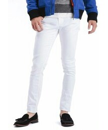 roshell | カラースキニー ホワイト(デニムパンツ)