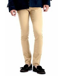 roshell | カラースキニーパンツ ベージュ(デニムパンツ)