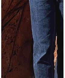 GU | ハイウエストストレートジーンズ(デニムパンツ)