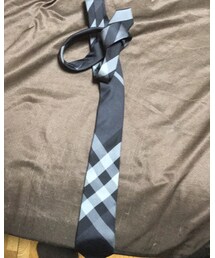 BURBERRY | バーバリーの黒とグレーのチェックネクタイ(ネクタイ)