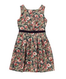 F i.n.t | フロントタックローズ柄ノースリーブワンピース(ワンピース)