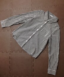 ギンガムチェックのシャツ（黒）(シャツ/ブラウス)