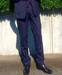 RALPH LAUREN | ストライプパンツ(スーツパンツ)