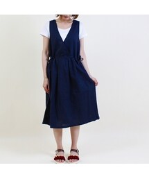 e.r.g* | 綿麻カシュクールワンピ(ワンピース)