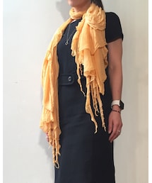 Faliero Sarti | Faliero Sarti ファリエロサルティ オレンジ ストール(マフラー)