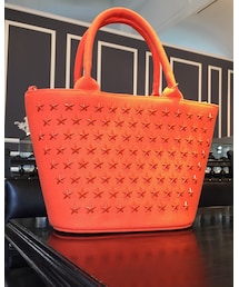 DIAVEL | DIAVEL ディアベル スター スタッズ トート S オレンジ(トートバッグ)