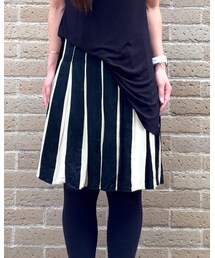 Sov. | ストライプ プリーツ スカート(スカート)