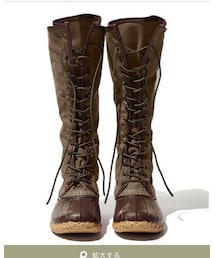 L.L.Bean | シグネチャー・レディース・ワックス・キャンバス・メイン・ハンティング・シューズ、16インチ(ブーツ)