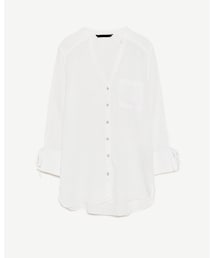 ZARA | リネンシャツ(シャツ/ブラウス)