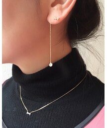 ネックレス ピアス 着用アップ | ネックレス