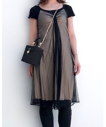 Sov. | Sov. double standard clothing ブラック レース ワンピース(ワンピース)