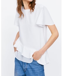 ZARA | フレアートップス XS(シャツ/ブラウス)