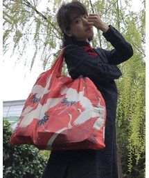 バックは何故か鶴 | エコバッグ/サブバッグ