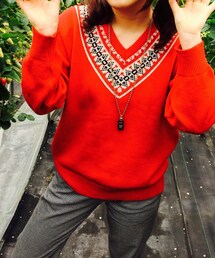 でか赤ニット(ニット/セーター)