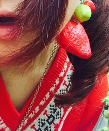 イチゴピアス(ピアス（片耳用）)