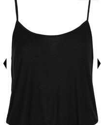 TOPSHOP | ripped crop cami top(タンクトップ)