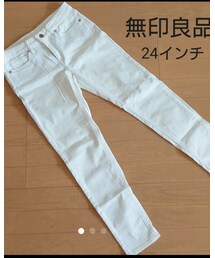 無印良品 | ホワイトデニム スリムストレート(デニムパンツ)