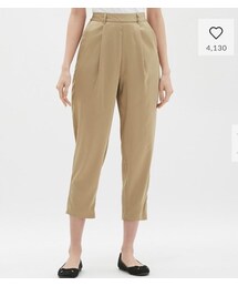 GU | イージーサテンテーパードパンツ(その他パンツ)