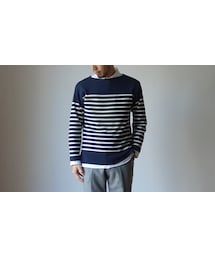 SAINT JAMES | SAINTJAMES セントジェームス "NAVAL"SWEATER "ナヴァル"セーター MARINE×ECRU マリン×生成(ニット/セーター)