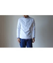 SAINT JAMES | SAINTJAMES セントジェームス OUESSANT SOLID ウエッソン ソリッド NEIGE ホワイト(Tシャツ/カットソー)