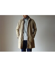 MANUAL ALPHABET | MANUAL ALPHABET マニュアルアルファベット TYP SHT COAT タイプライターシャツコート ベージュ (ステンカラーコート)