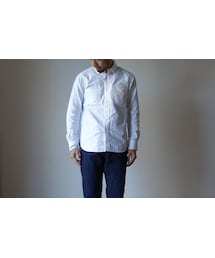 Ordinary fits | Ordinaryfits オーディナリーフィッツ OM-S001 インビシブルシャツ 隠しボタンダウンシャツ WHT ホワイト(シャツ/ブラウス)