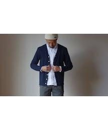 SAINT JAMES | SAINTJAMES セントジェームス V-NECK COTTON CARDIGAN Vネックコットンカーディガン NAVY ネイビー(カーディガン/ボレロ)