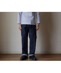 FOB FACTORY | F.O.B エフオービーファクトリー F1147 WIDE DENIM 5PKT ワイドデニム 5ポケット OW ワンウォッシュ(デニムパンツ)