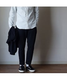MANUAL ALPHABET | Manual alphabet マニュアルアルファベット SILO TWILL 2WAY STRETCH TROUSER サイロツイル2WAYストレッチトラウザー NVY ネイビー(スラックス)