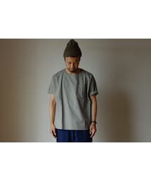 MANUAL ALPHABET | Manual alphabet マニュアルアルファベット PINSTRIPE SHIRT TEE ピンストライプウェザークロス シャツT(Tシャツ/カットソー)
