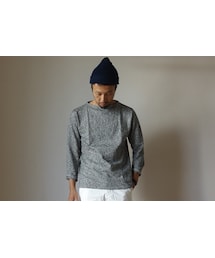 SAINT JAMES | SAINTJAMES　セントジェームス OUESSANT"MELANGE" ウエッソン"メランジ" NOIR ブラック ミックス杢(Tシャツ/カットソー)