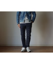 FOB FACTORY | F.O.B エフオービーファクトリー F4038 RELAX NARROW EASY PANTS リラックスナローイージーパンツ INDIGO インディゴ(デニムパンツ)