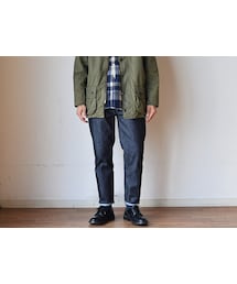STILL BY HAND | STILL BY HAND スティルバイハンド 1タック デニムスラックス ネイビー(デニムパンツ)