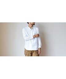 MANUAL ALPHABET | MANUAL ALPHABET マニュアルアルファベット プレミアムオックス バンドカラーシャツ(シャツ/ブラウス)