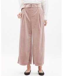 GU | ベロアワイドパンツ(パンツ)