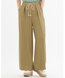 GU | ロープベルト付きワイドパンツ(パンツ)
