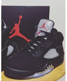 AIR JORDAN | nike airjordan5 retro og blackmetallic (スニーカー)