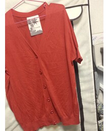 Emsexciteの半袖カーデ。
ブランド検索で出てこなかったのは何故…(カーディガン/ボレロ)