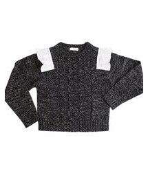 cikolata | ケーブルフリルプルオーバー(ニット/セーター)
