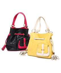 MURIEL&MERCURIA | レザー配色ショルダーバッグ(ショルダーバッグ)