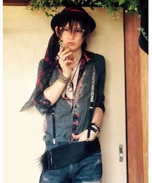 IF SIX WAS NINE | タキシードシャツ(パッション柄)(シャツ/ブラウス)