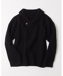 GLAZOS | 畔編みショールセーター(ニット/セーター)