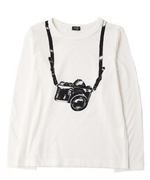 GLAZOS | カメラモチーフ長袖Tシャツ(Tシャツ/カットソー)