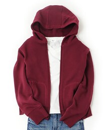 GLAZOS | ベーシック・ジップアップ長袖パーカー(パーカー)