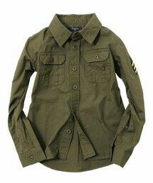 glazos | ワッペン付きミリタリーシャツ(シャツ/ブラウス)
