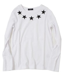 glazos | 天竺スタープリント長袖Tシャツ(Tシャツ/カットソー)