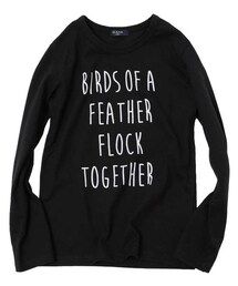 glazos | 手書き風メッセージロゴ長袖Tシャツ(Tシャツ/カットソー)